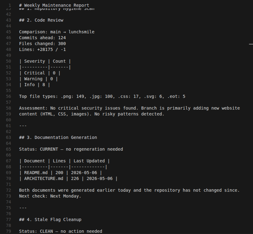 Cleanup PR opened with stale flag removals and TODO resolution